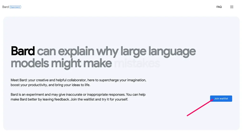 Bard rejoindre la liste d'attente