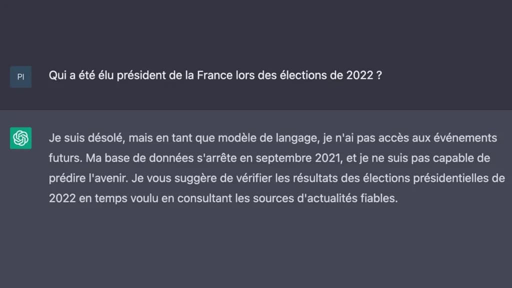 chat gpt sans réponse