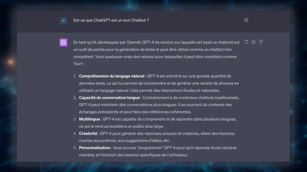 Meilleur chatbot d'IA - ChatGPT