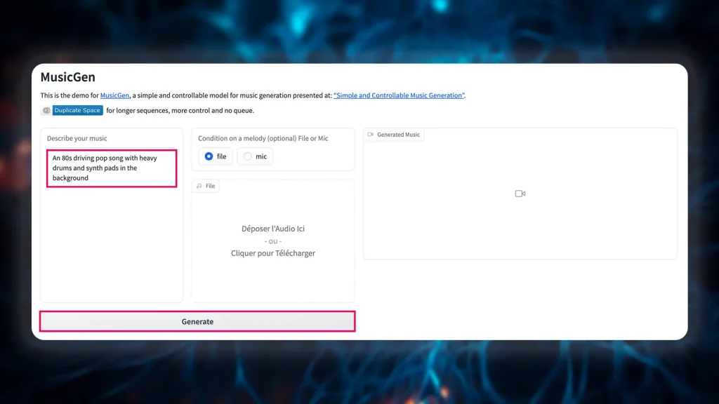 Étape 2 saisir les instructions
