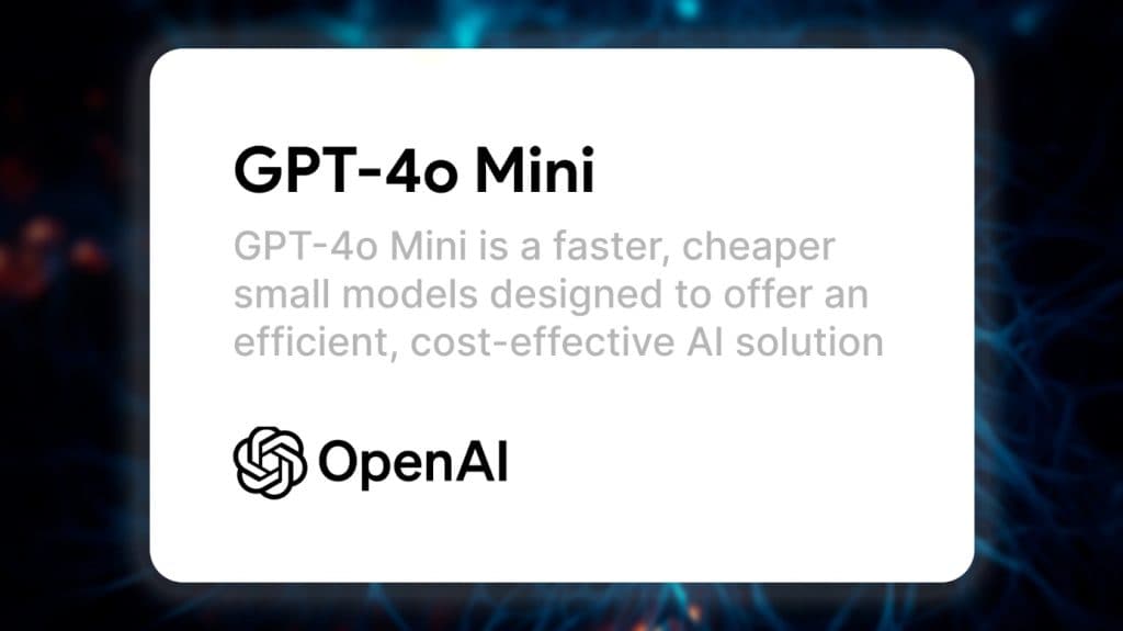 Comment utiliser GPT-4o Mini ?